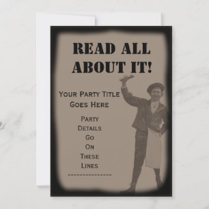 LESEN SIE ALLES DARÜBER! Party der Zeitung Einladung