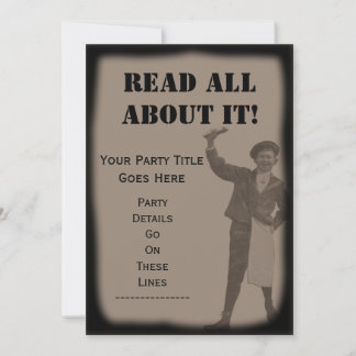 LESEN SIE ALLES DARÜBER! Party der Zeitung Einladung