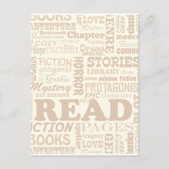 Lesen Sie alles darüber! Postkarte (Vorderseite)