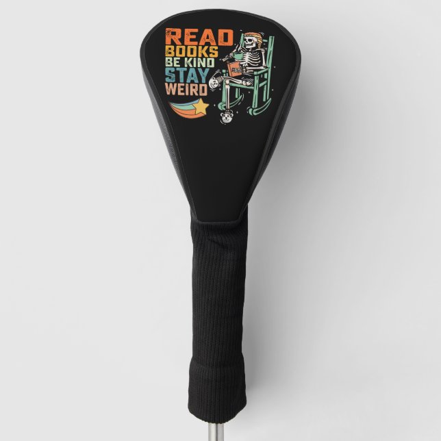 Lesen Sie Bücher mit freundlichem Bleibe seltsames Golf Headcover (Vorderseite)