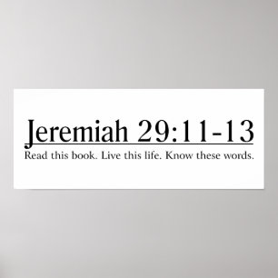 Lesen Sie das Bibel-Jeremias-29:11 - 13 Poster