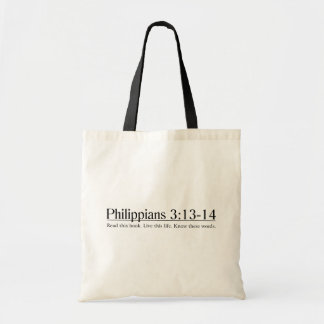 Lesen Sie das Bibelphilippians-3:13 - 14 Tragetasche