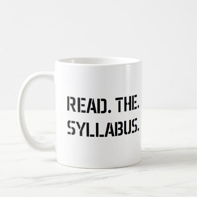 lesen Sie das Vorlesungsverzeichnis Kaffeetasse (Links)