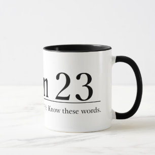 Lesen Sie den Bibel-Psalm 23 Tasse