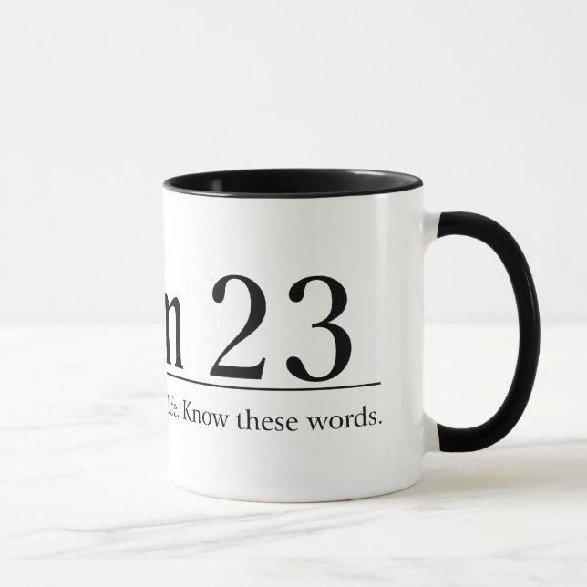 Lesen Sie den Bibel-Psalm 23 Tasse (Rechts)