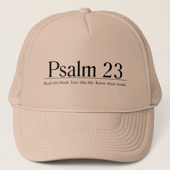 Lesen Sie den Bibel-Psalm 23 Truckerkappe (Vorderseite)