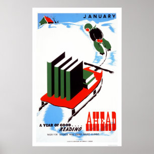 Lesen Sie den Schnee 1938 WPA Poster