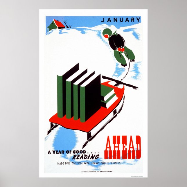 Lesen Sie den Schnee 1938 WPA Poster (Vorne)