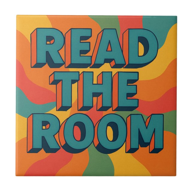 Lesen Sie den Zimmerretro Fliese (Vorderseite)