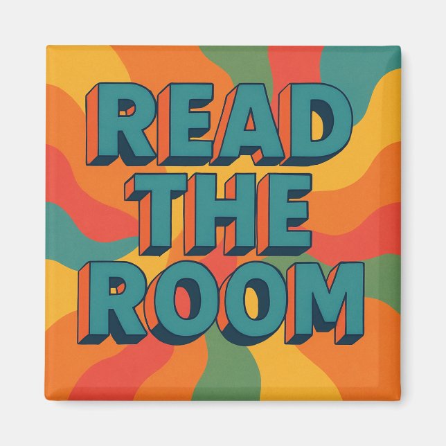 Lesen Sie den Zimmerretro Magnet (Vorne)