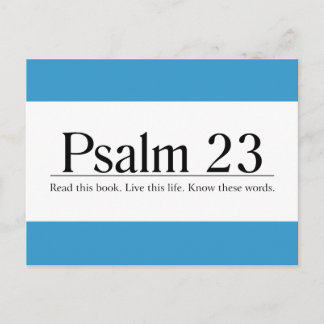 Lesen Sie die Bibel Psalm 23 Postkarte