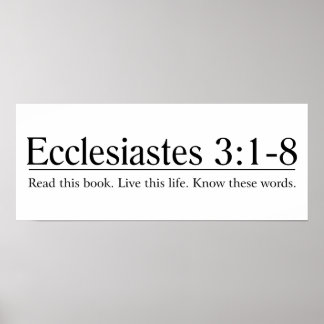 Lesen Sie die Bibelkirche 3:1-8 Poster