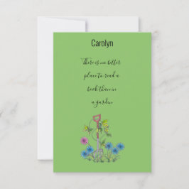 Lesen Sie ein Buch im Garten, personalisierte Lese