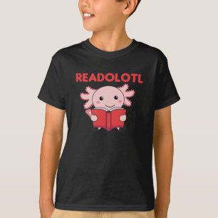 Lesen Sie einen Axolotl, der viele Bücher liest T-Shirt