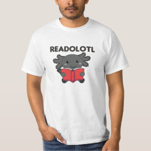 Lesen Sie einen Axolotl, der viele Bücher liest T-Shirt