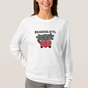 Lesen Sie einen Axolotl, der viele Bücher liest T-Shirt