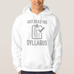 Lesen Sie einfach den Lehrplan Hoodie