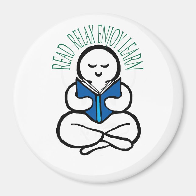 Lesen Sie Entspannung genießen lernen Magnet (Vorne)