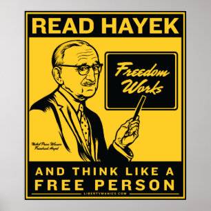 Lesen Sie Hayek Plakat
