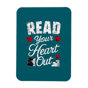 Lesen Sie Ihr Herz aus dem lustigen Buch Leseliebh Magnet