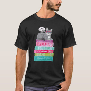 Lesen Sie Jane Austen Cat Glasses Book Club Romant T-Shirt