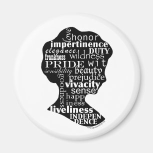 Lesen Sie Jane Austen-Miniatur Magnet