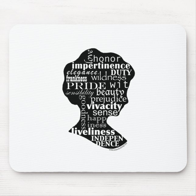 Lesen Sie Jane Austen-Miniatur Mousepad (Vorne)