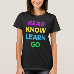 Lesen Sie Know-how Go Books School Teacher T-Shirt