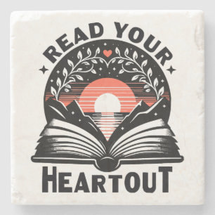 Lesen Sie Lover Lesen Sie Ihren Heft Out Book Nerd Steinuntersetzer