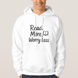 Lesen Sie mehr, Besorgnis weniger - Gemütliches Bu Hoodie