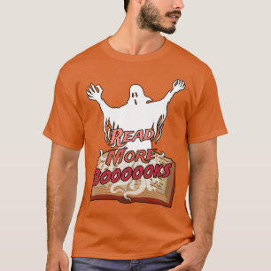 Lesen Sie mehr Booooks Ghost Book Halloween T-Shirt