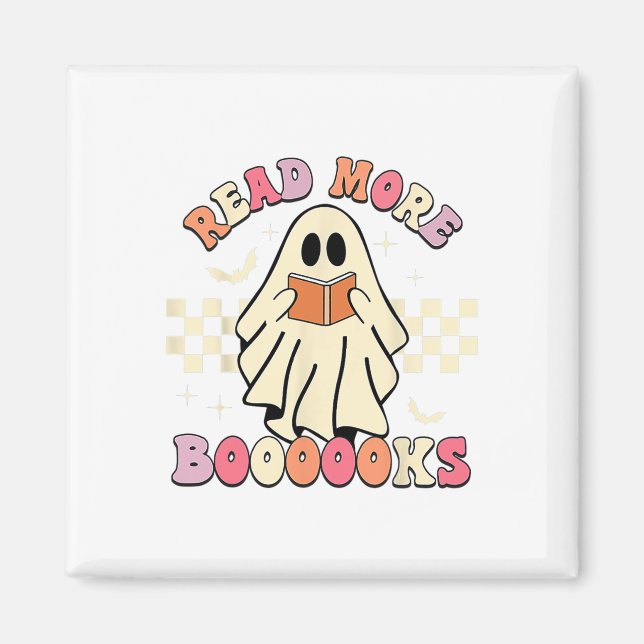 Lesen Sie mehr Booooks Niedlich Ghost Read more Bo Magnet (Vorne)
