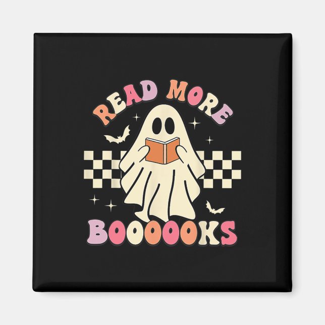 Lesen Sie mehr Booooks Niedlich Ghost Read more Bo Magnet (Vorne)