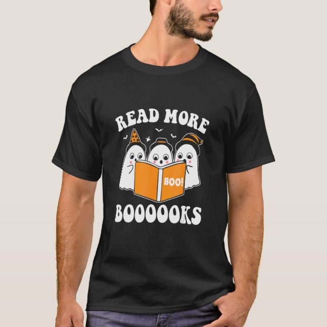 Lesen Sie mehr Booooks Niedlich Ghost Read more Bo T-Shirt (Vorderseite)