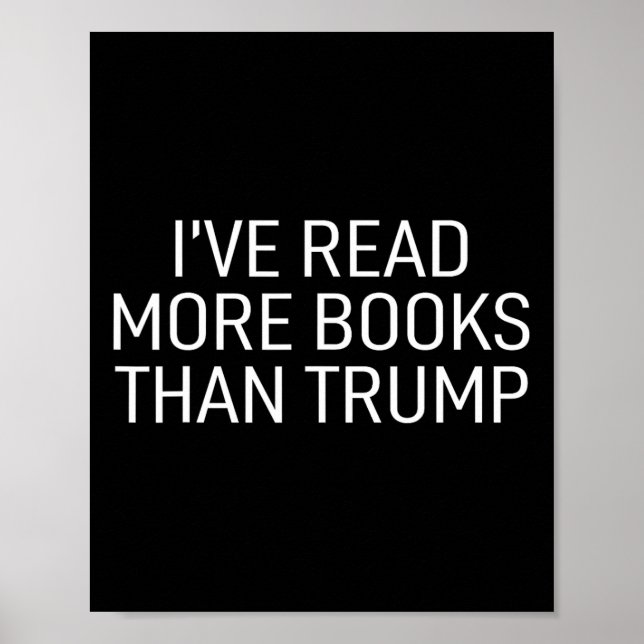 Lesen Sie mehr Bücher als Trump Poster (Vorne)
