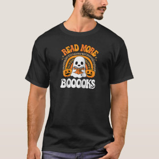 Lesen Sie mehr Bücher Bücher Ghost Pumpkin Niedlic T-Shirt