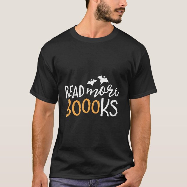 Lesen Sie mehr Bücher Bücherregal für Bibliothekar T-Shirt (Vorderseite)