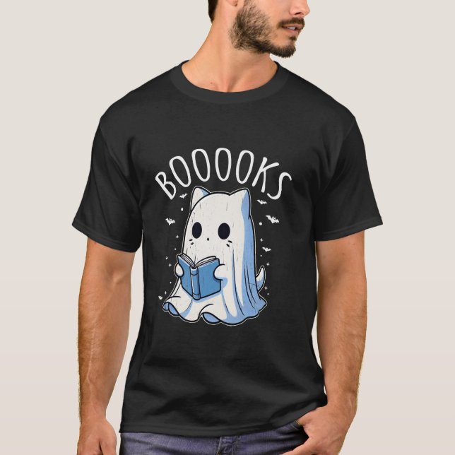 Lesen Sie mehr Bücher Funny Groovy Halloween Cat G T-Shirt (Vorderseite)