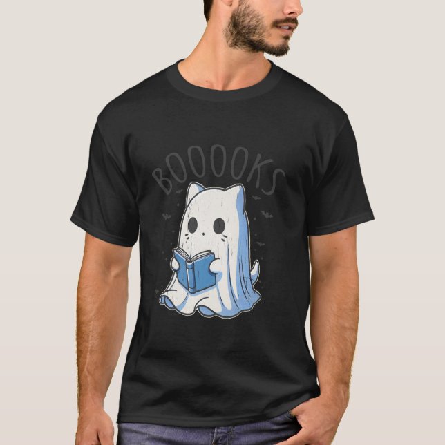 Lesen Sie mehr Bücher Funny Groovy Halloween Cat G T-Shirt (Vorderseite)