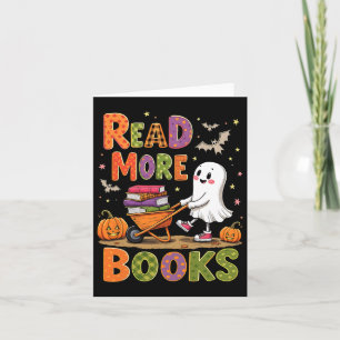Lesen Sie mehr Bücher Halloween Niedlich Ghost Spo Karte