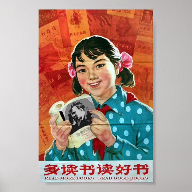 Lesen Sie mehr Bücher, lesen Sie gute Bücher Poster (Vorne)