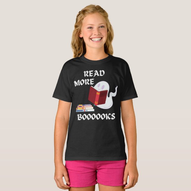 Lesen Sie mehr Bücher Spaß Halloween T - Shirt (Vorne ganz)