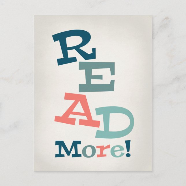 Lesen Sie mehr: Retro-Farblesen Postkarte (Vorderseite)