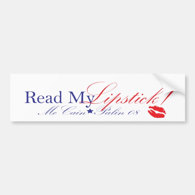 lesen Sie meinen Lippenstift Autoaufkleber (Vorne)