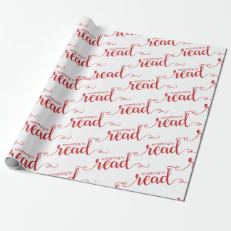 Lesen Sie Rot und Weißes Papier Geschenkpapier
