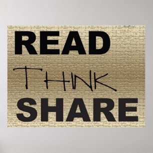 Lesen Sie Think Share Poster