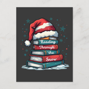 Lesen Sie Thru Schnee Reading Weihnachtslieder Einladungspostkarte