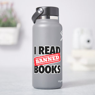Lesen Sie verbotene Bücher Vinyl Stickers Aufkleber