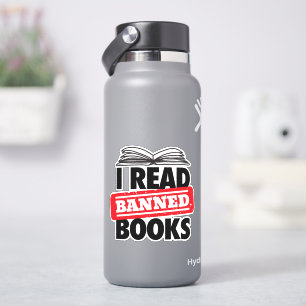 Lesen Sie verbotene Bücher Vinyl Stickers Aufkleber