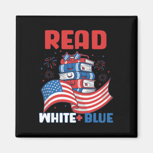 Lesen Sie White And Blue Bookish 250. Jubiläum 4.  Magnet